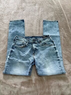 Buffalo David Bitton Light Blue Slim Straight Jeans